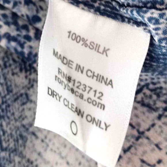 Rory Beca 100% Silk Snakeskin Print Racerback Tank Sheath Mini Dress Size Small - Picture 10 of 10